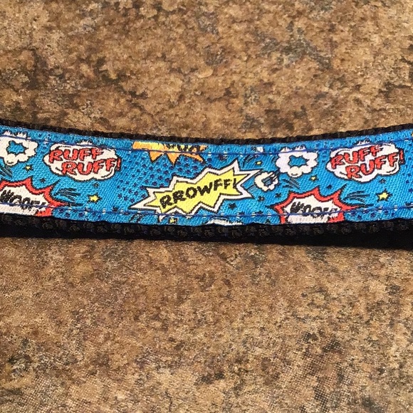 RC pets martingale dog collar, size medium. Royal blue Cartoon motif - Picture 3 of 4